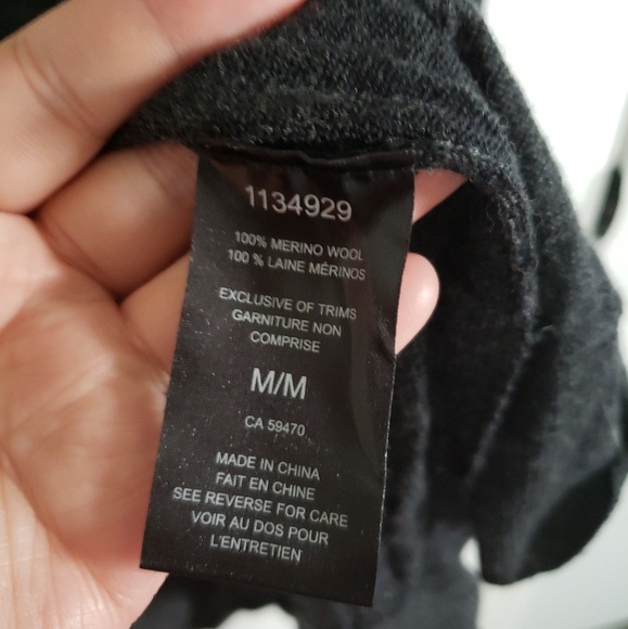 BADGLEY MISCHKA 100% Merino Wool Grey Sweater - Picture 6 of 7